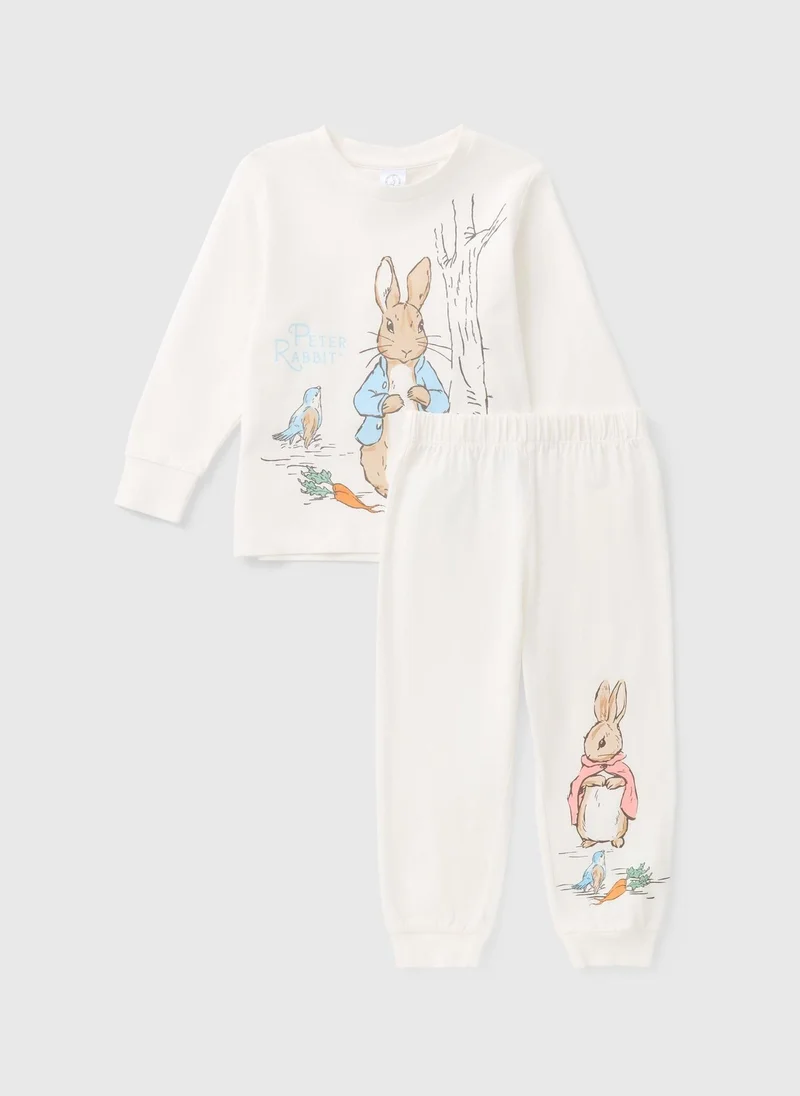ماتلان Peter Rabbit Girls Cream Pyjama Set